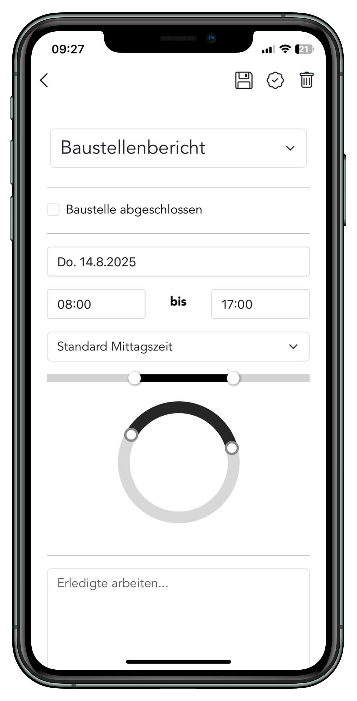 Baustellenbericht Mobile App auf iPhone